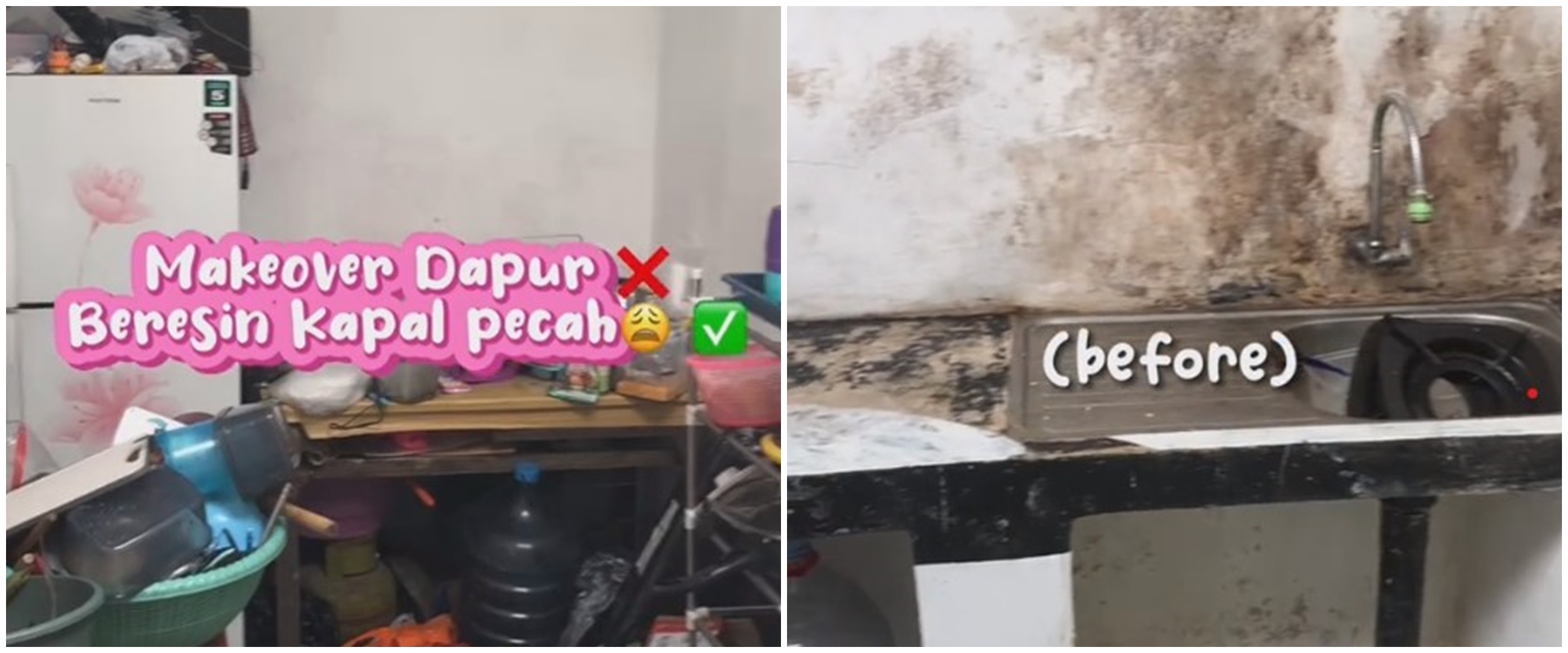 Awalnya mirip kapal pecah, 10 potret makeover dapur rombeng ini hasilnya lega dan estetik pol