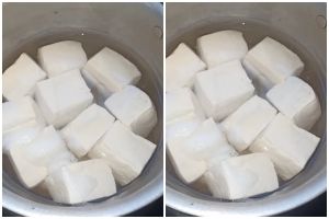 Trik simpel merebus tahu agar tidak hancur dan bebas bau asam pakai 1 bahan dapur