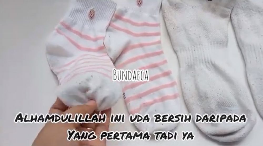 Trik mudah mencuci kaus kaki dekil jadi putih seperti baru dengan 1 bahan dapur, bersih dalam 2 jam