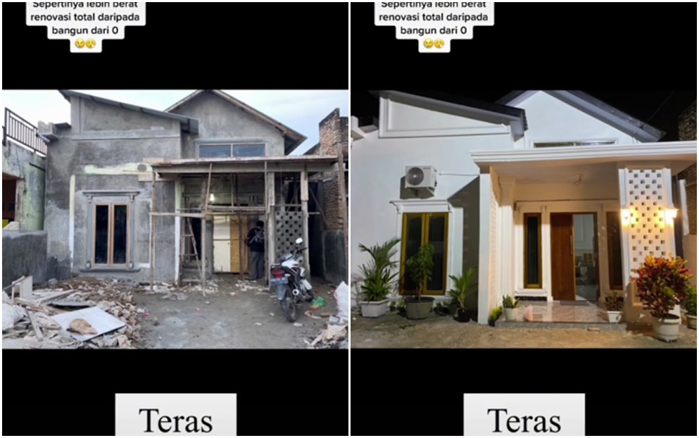 Kini dapurnya dua kali lebar ruang tamu, intip 9 potret makeover rumah jadul terbengkalai jadi mewah