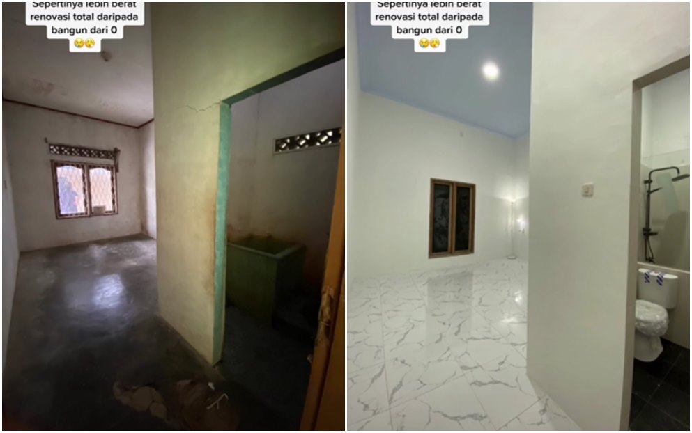 Kini dapurnya dua kali lebar ruang tamu, intip 9 potret makeover rumah jadul terbengkalai jadi mewah