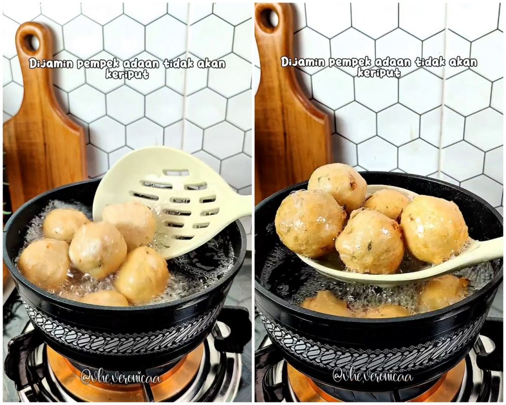 Jangan asal digoreng, begini trik ampuh agar pempek adaan tak keriput dan antikisut meski sudah dingin
