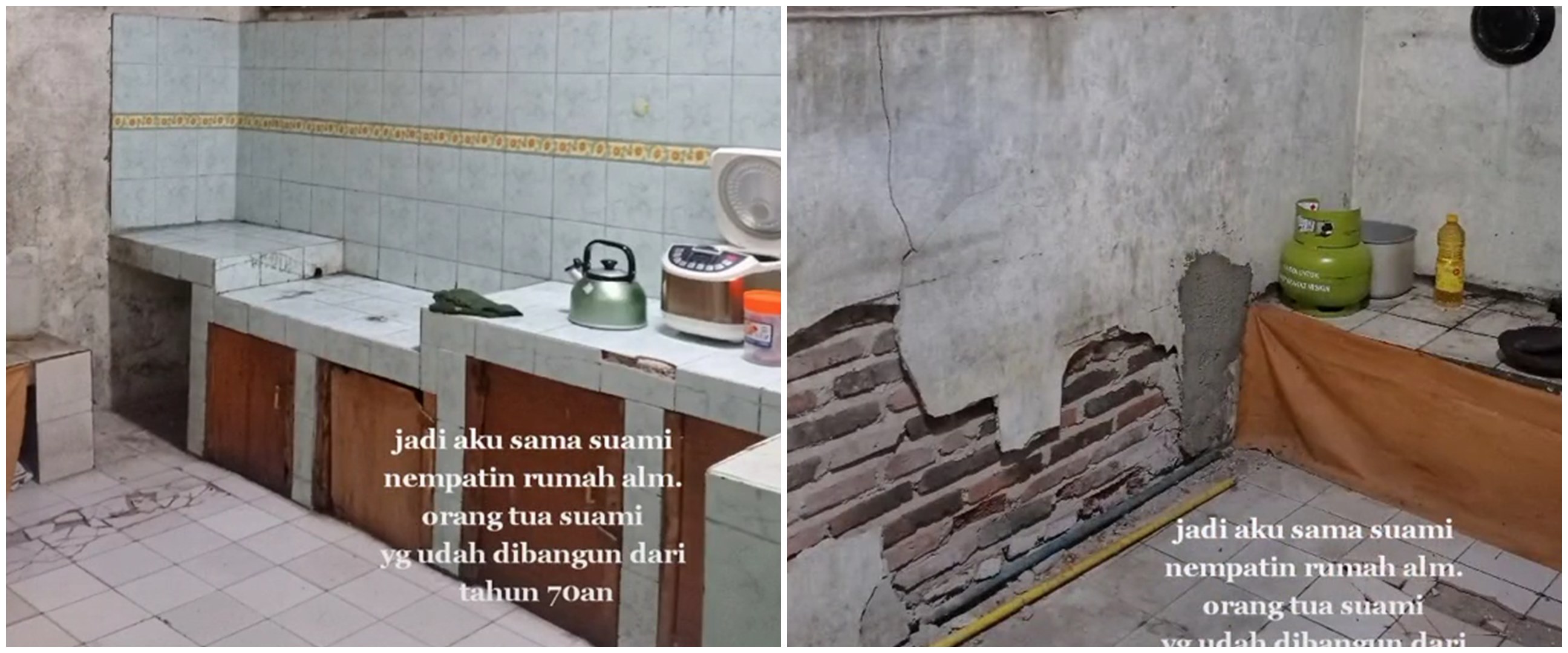 Dapur jadul berdinding ambrol ini dibangun era 70-an dimakeover jadi minimalis sempurna, ini potretnya