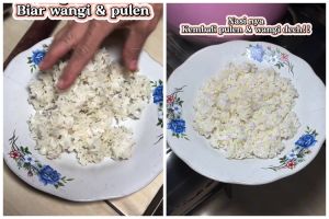 Bukan disiram air panas, ini cara menghangatkan nasi sisa kering agar pulen lagi dan lebih wangi