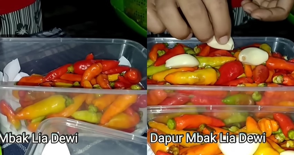 Cara menyimpan cabai agar tetap segar selama 2 bulan pakai satu bahan dapur, tanpa ditaruh freezer