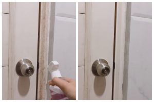 Cara membersihkan kerak pintu kamar mandi hanya pakai 2 bahan dapur, jadi lebih kinclong
