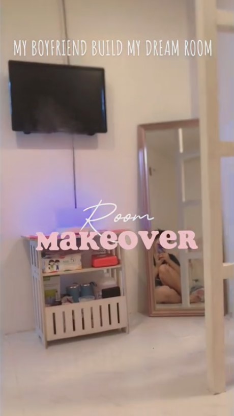 Pria ini bucin pol makeover kamar jelek pacar jadi estetik pakai ranjang mezzanine, 9 transformasinya