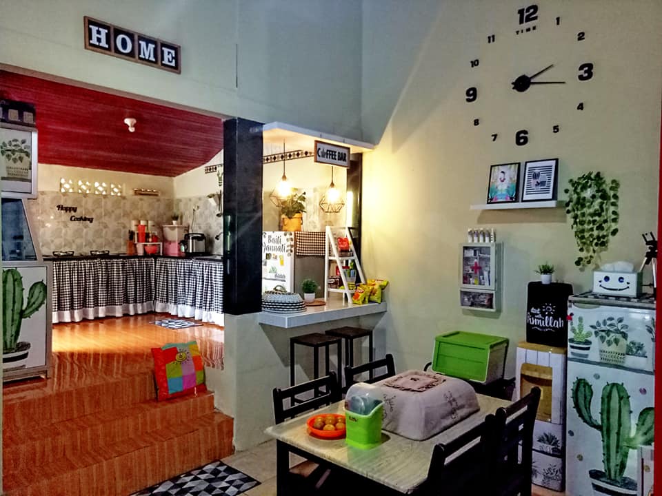 Dapur kecil sempit ini dimakeover jadi semi tingkat estetik, 8 potretnya terasa lebih lapang