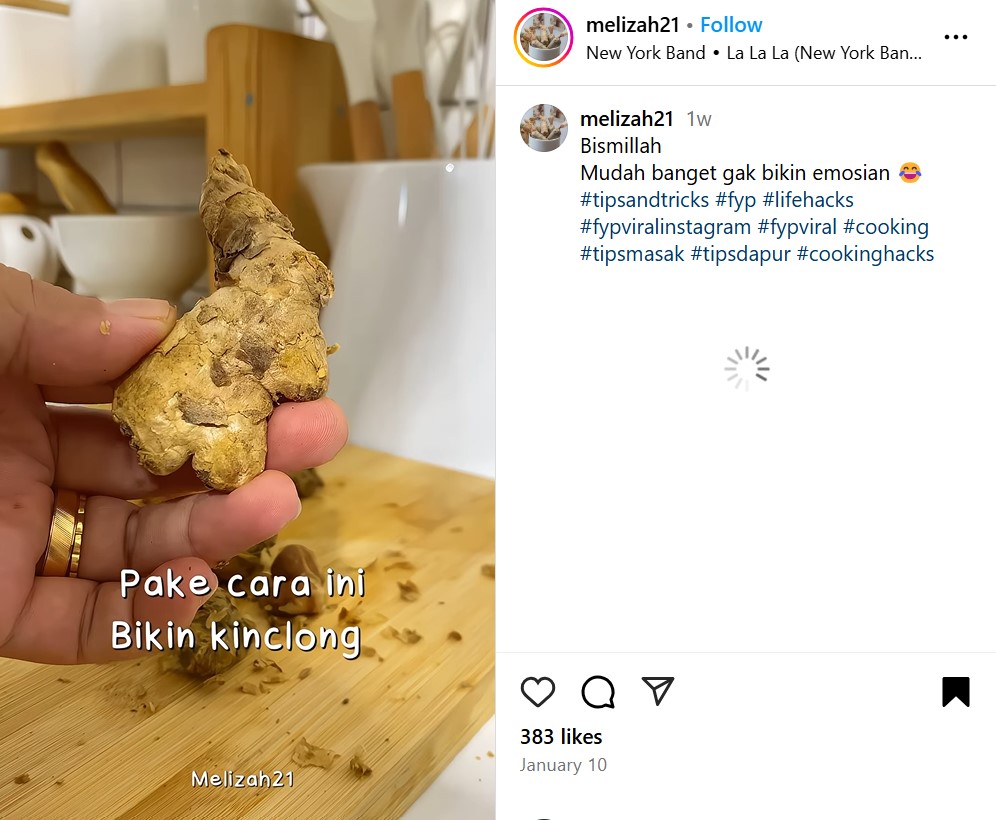 Hemat tanpa bikin dagingnya terbuang, ini cara kupas jahe hingga bersih tuntas dengan 1 alat dapur