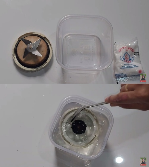 Trik bersihkan bagian bawah pisau blender menguning pakai 1 bahan dapur, auto kinclong seperti baru