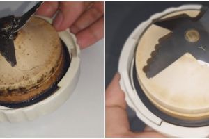 Trik bersihkan bagian bawah pisau blender menguning pakai 1 bahan dapur, auto kinclong seperti baru