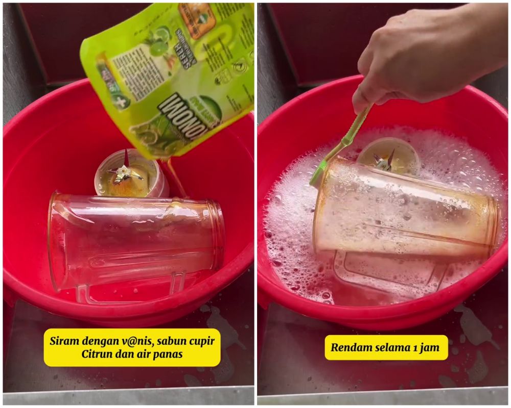 Mesin blender penuh kerak hitam dan menguning? Ini cara mudah membersihkannya agar cerah seperti baru