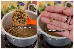 Tetap empuk meski tanpa presto, ini trik cepat merebus kacang hijau agar merekah dalam 14 menit