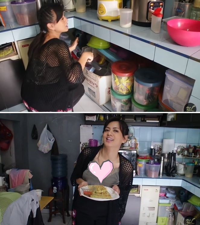 Perabot toples di dapur bikin salfok, intip 11 potret rumah Yeyen Lidya yang minim sekat