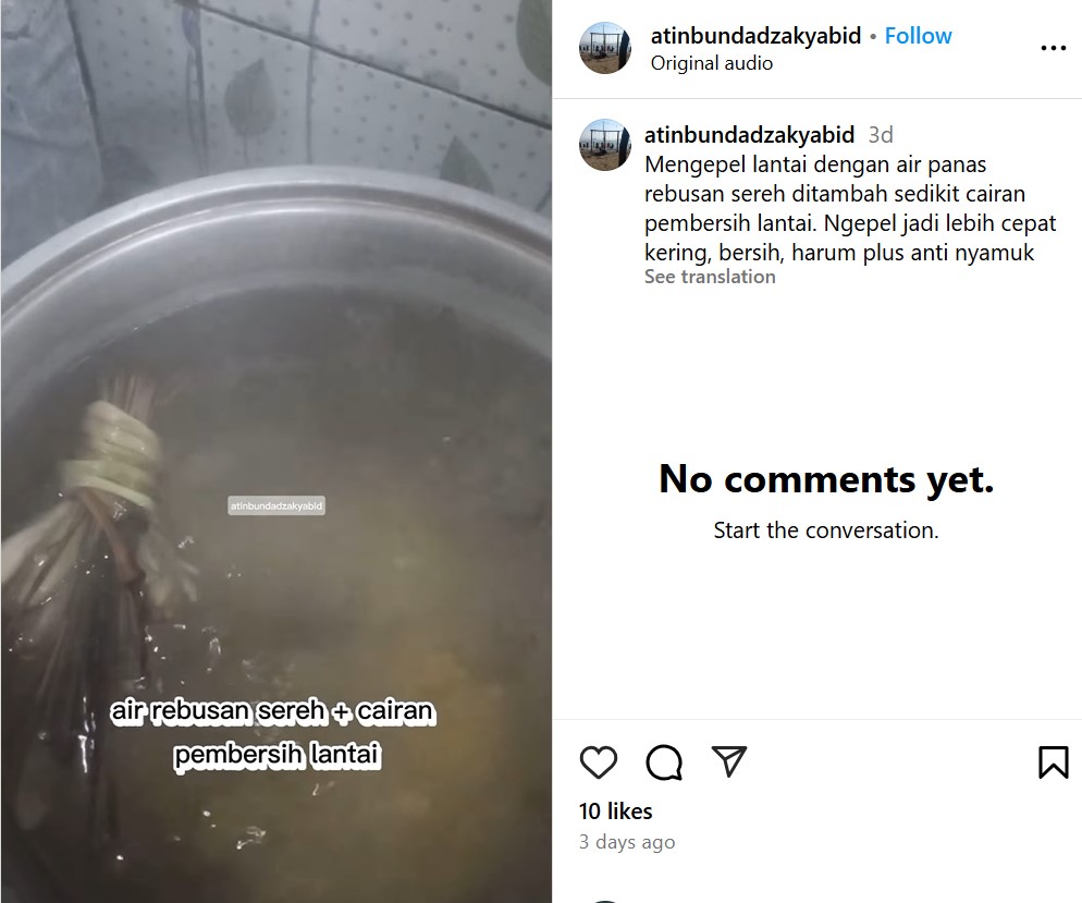 Trik ngepel lantai agar cepat kering, wangi, dan bikin rumah bebas nyamuk, rahasianya di 1 rempah ini