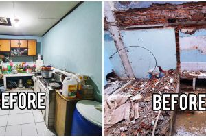 Dapur sempit dimakeover jadi mewah estetik berhadapan langsung kolam renang, ini 7 potretnya