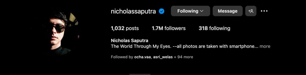 Setelah 6 tahun Nicholas Saputra akhirnya ganti profil IG, malah disebut mirip Atta Halilintar