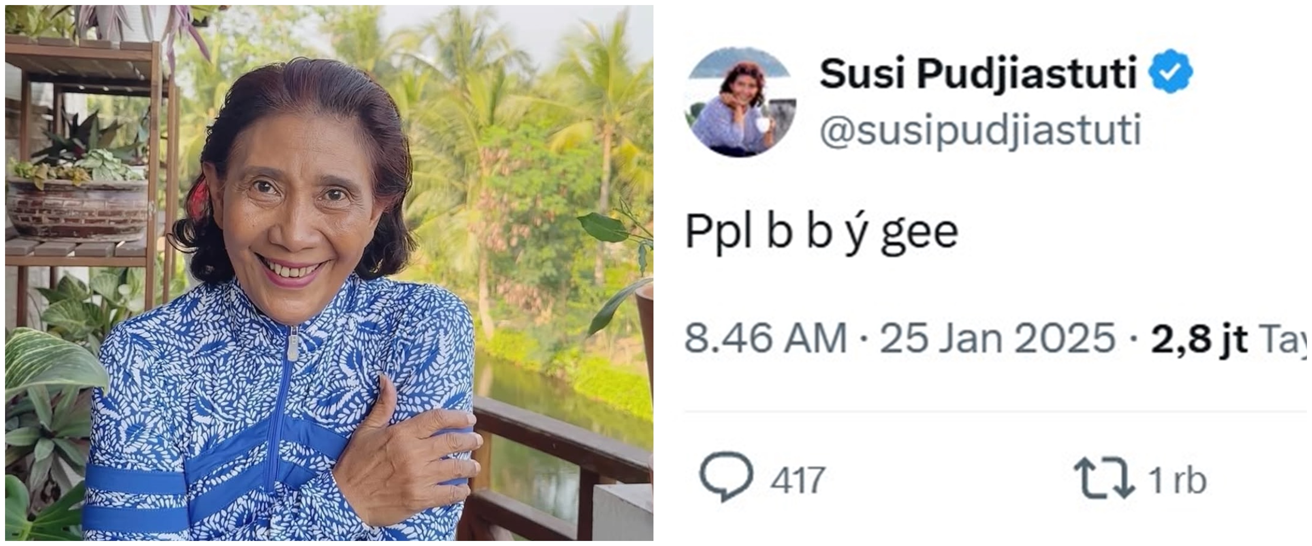 Cuitan Susi Pudjiastuti sempat diduga kode rahasia kasus pagar laut, ternyata ini fakta sebenarnya