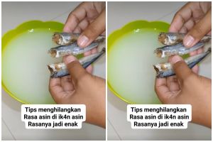 Cara mengurangi asin ikan asin pakai air cucian 1 bahan makanan, tak usah buang-buang kertas dan tisu