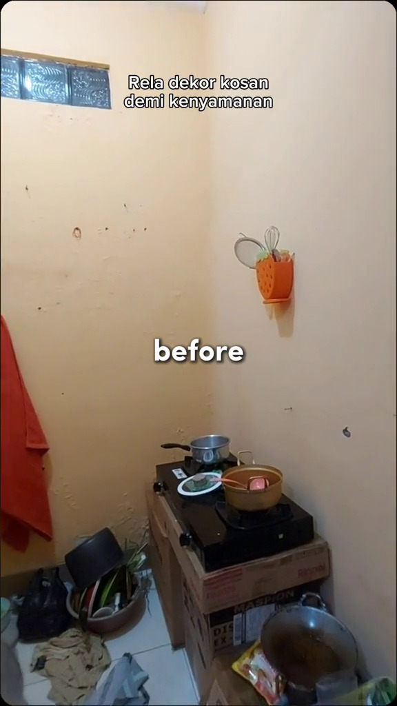 9 Potret makeover dapur kos kecil cuma pakai perabot sederhana, hasilnya bikin suasana bak di rumah