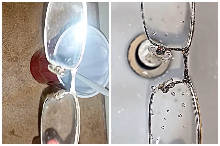 Trik pria bersihkan kacamata dekil jadi kinclong ini kreatif, cuma tambah 1 bahan dapur tanpa alkohol