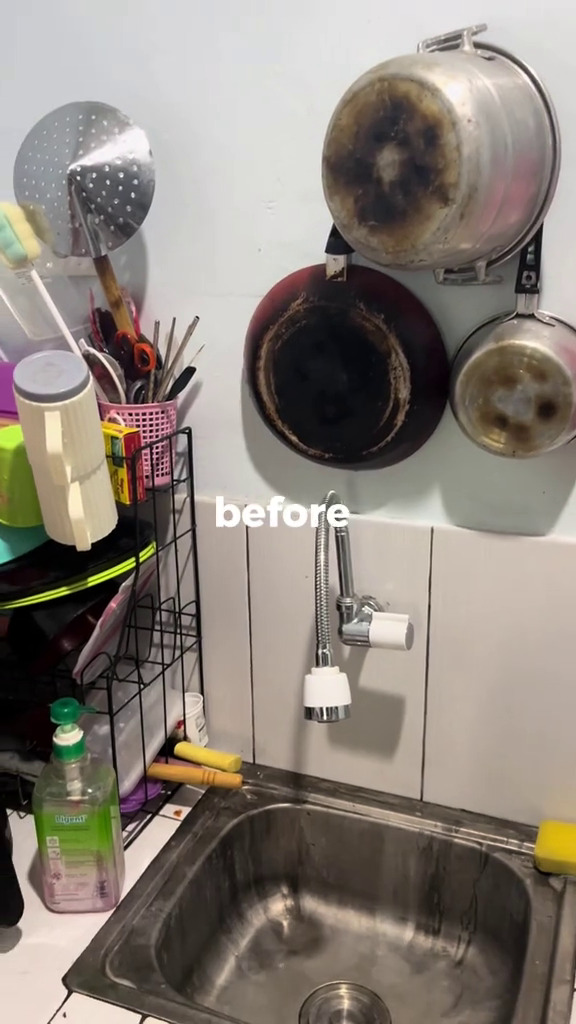 9 Potret makeover dapur kos sepetak sumpek ini jadi estetik dan rapi cuma pakai barang sederhana