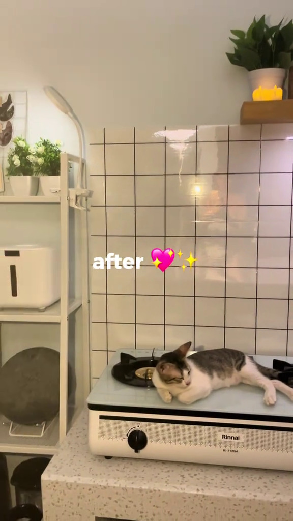 9 Potret makeover dapur kos sepetak sumpek ini jadi estetik dan rapi cuma pakai barang sederhana