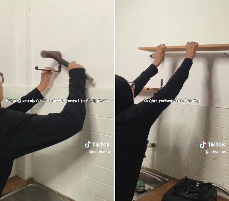 Bikin induk semang kian sayang, warganet ini makeover dapur kos-kosan, 11 potretnya estetik pol