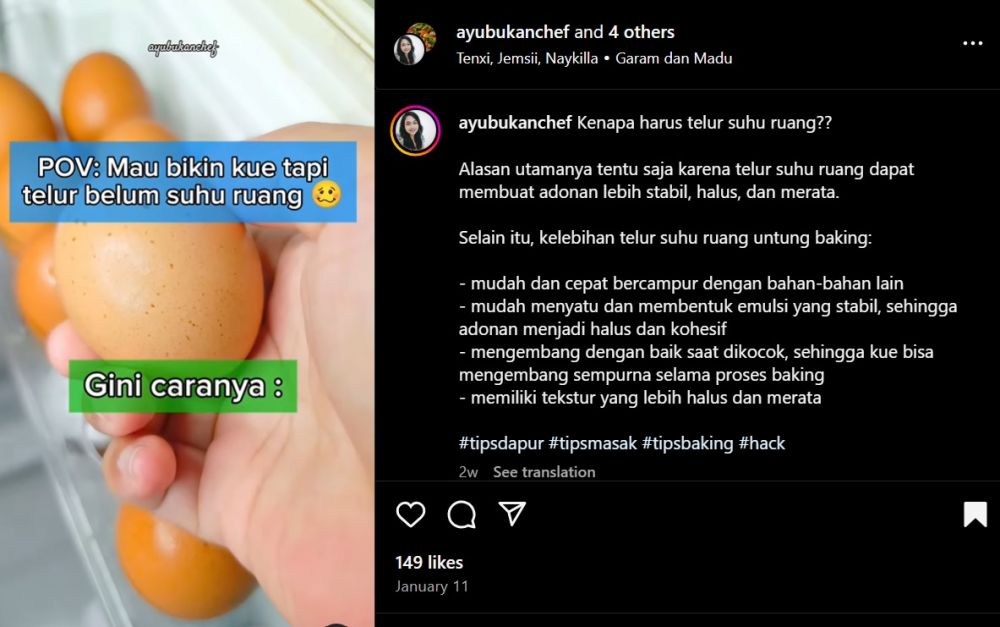 Trik agar telur dingin dari kulkas jadi suhu ruang ini simpel hanya dalam 2 menit