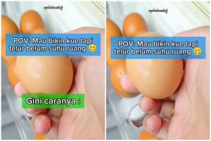 Trik agar telur dingin dari kulkas jadi suhu ruang ini simpel hanya dalam 2 menit