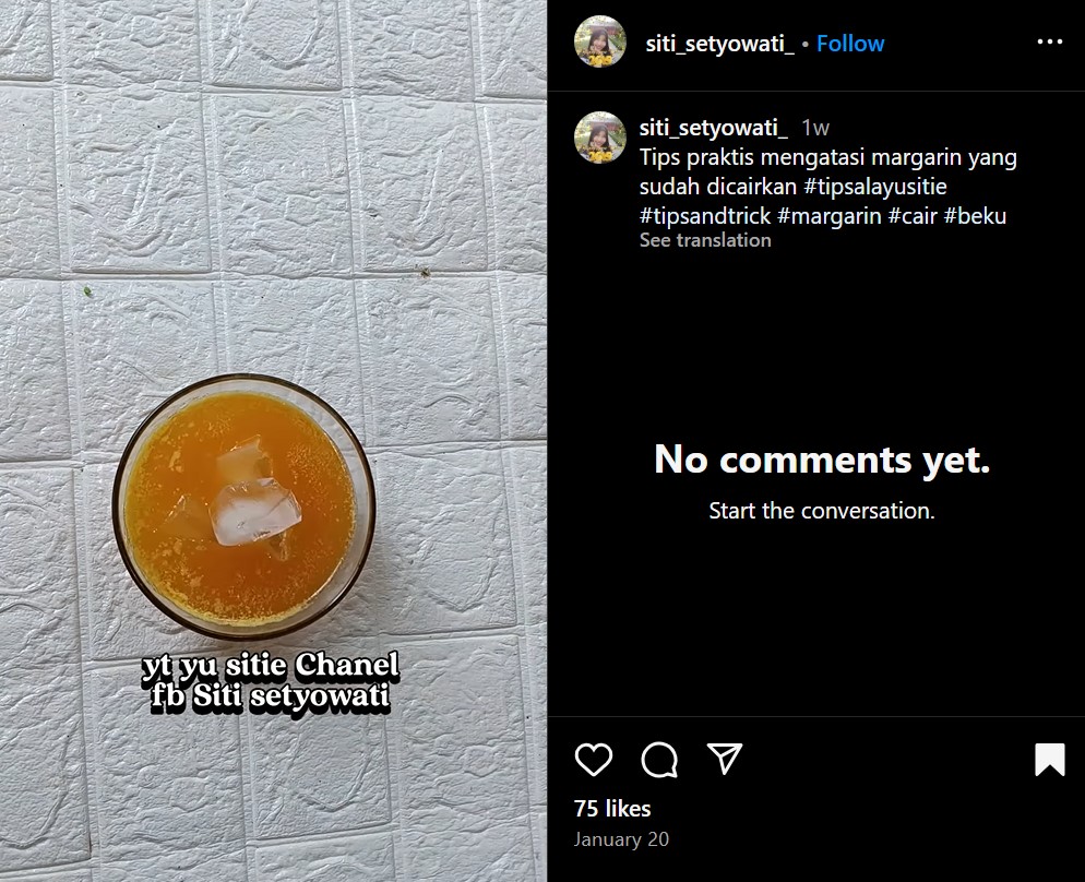 Trik praktis memadatkan kembali margarin yang sudah dicairkan, cukup andalkan 1 bahan dapur ini