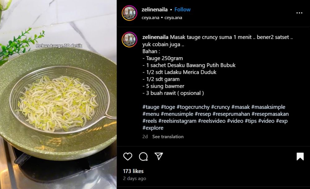 Langsung matang dalam 1 menit, ini trik cepat masak tumis tauge agar tetap renyah dan tak lembek