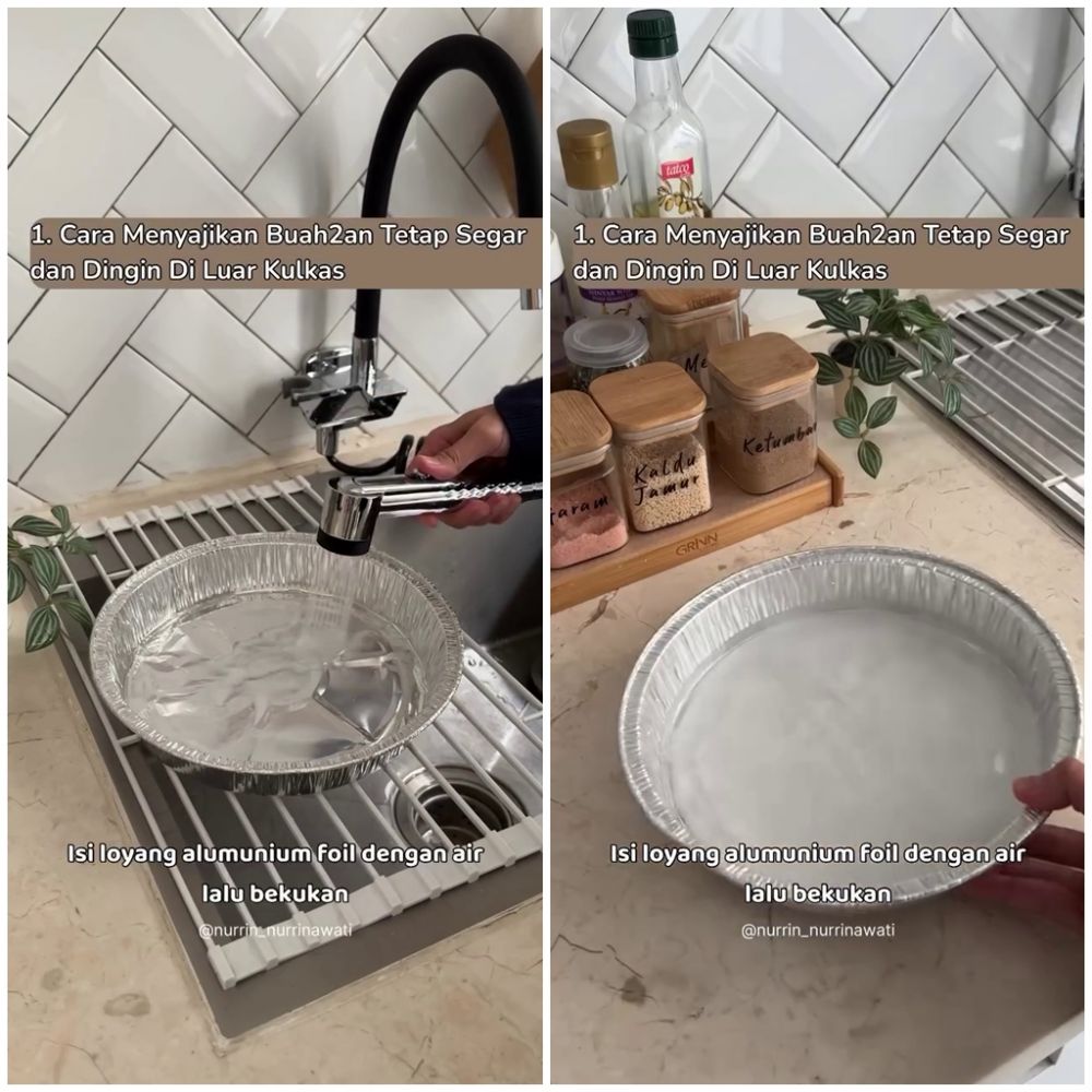 Tak perlu diberi es batu, ini trik menyajikan buah segar agar tetap dingin berjam-jam di suhu ruang