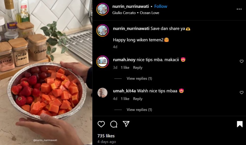 Tak perlu diberi es batu, ini trik menyajikan buah segar agar tetap dingin berjam-jam di suhu ruang