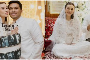 9 Momen Aaliyah Massaid gelar tasyakuran 4 bulan kehamilan, dirayakan bareng ulang tahun Thariq ke-26