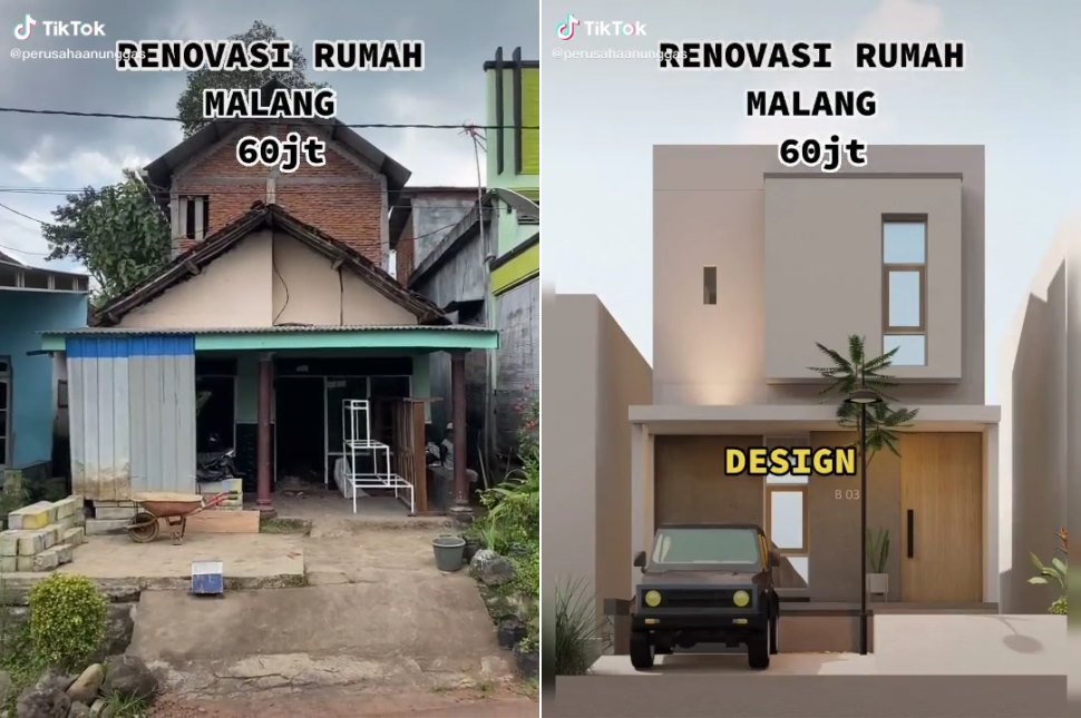 Rumah di Malang ini dimakeover dengan duit Rp 60 juta, potret transformasinya bikin melongo