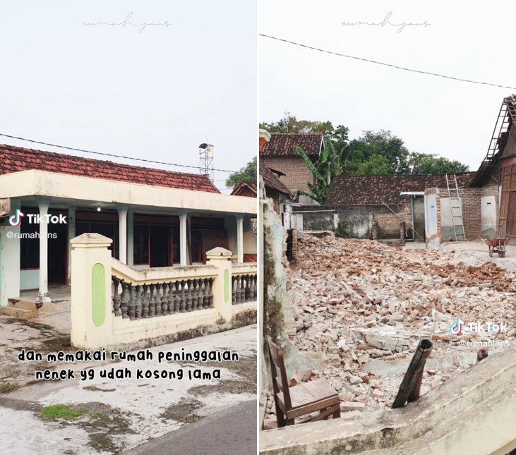 Rumah jadul peninggalan nenek dimakeover jadi modern kekinian, 9 potretnya bikin lupa bentuk aslinya