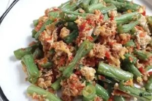 Resep sambal telur buncis yang gampang dibuat, lezat dan menggugah selera