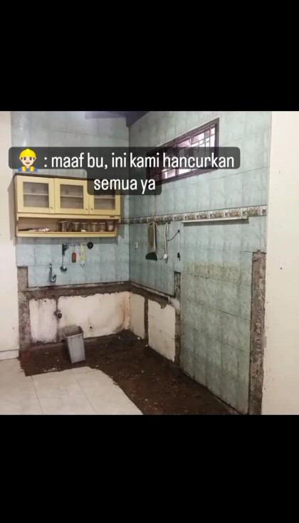 Dapur kumuh bak tak terawat dimakeover jadi mewah pakai kitchen set, hasilnya bikin tetangga menjerit