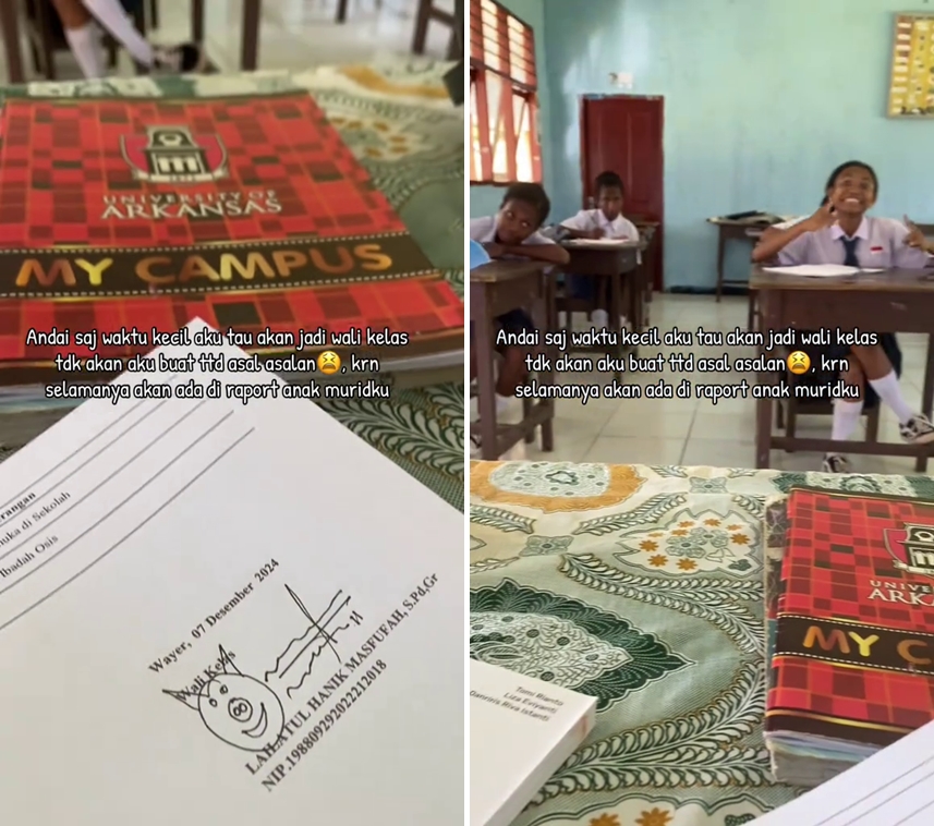 Tak menyangka jadi guru, wanita ini menyesal bikin tanda tangan asal-asalan, hasilnya bikin ngakak