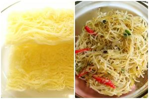 Trik merebus bihun agar tidak lembek dan lengket tanpa minyak goreng, cukup pakai air bumbu dapur ini