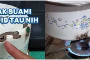 Trik jitu bikin panci bocor jadi bisa digunakan lagi tanpa perekat, cuma pakai 1 sampah kamar mandi