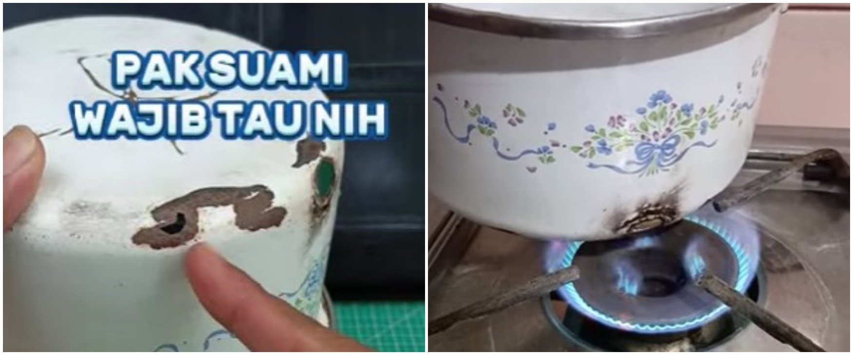Trik jitu bikin panci bocor jadi bisa digunakan lagi tanpa perekat, cuma pakai 1 sampah kamar mandi
