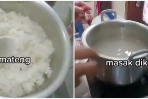 Solusi mati listrik ingin masak, cara menanak nasi di kompor yang hasilnya pulen dan tak berkerak