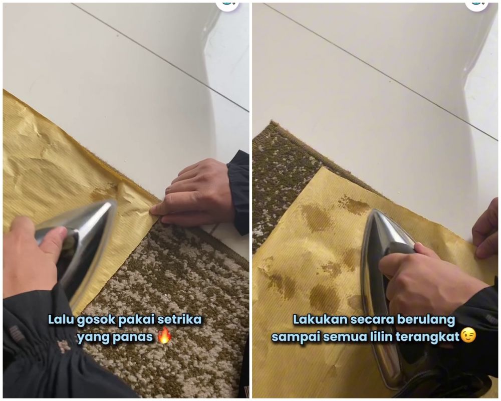 Cuma pakai 1 alat sederhana, begini cara membersihkan tumpahan lilin di karpet tanpa tinggalkan bekas