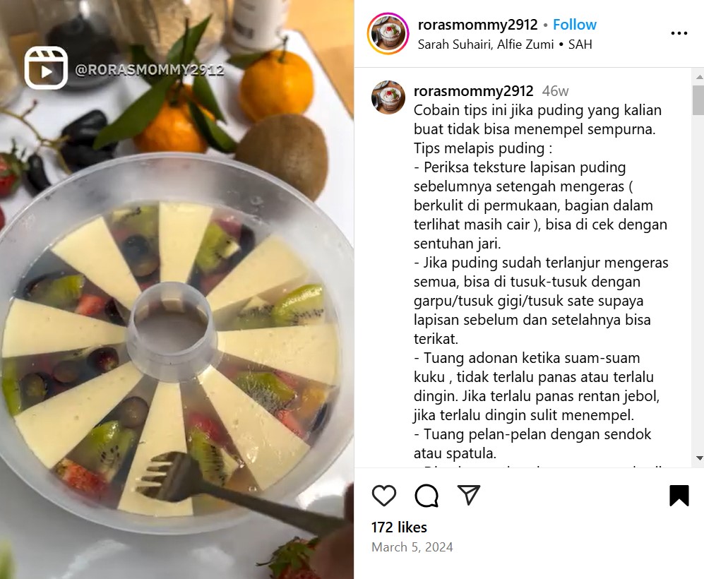 Lebih menempel sempurna, ini trik agar puding lapis tak mudah jebol dan bercampur di tiap lapisannya
