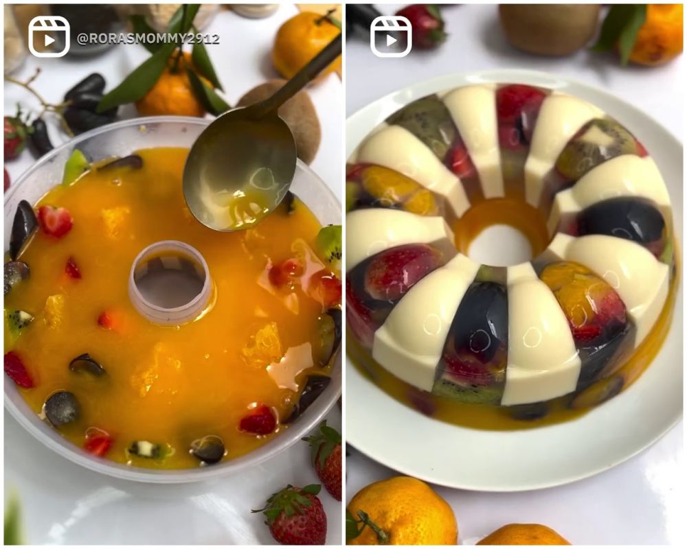 Lebih menempel sempurna, ini trik agar puding lapis tak mudah jebol dan bercampur di tiap lapisannya