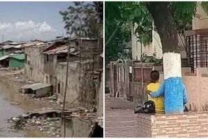 11 Potret kebetulan ini bikin heran, dilihat dua kali baru paham, ada kampung mirip wajah manusia