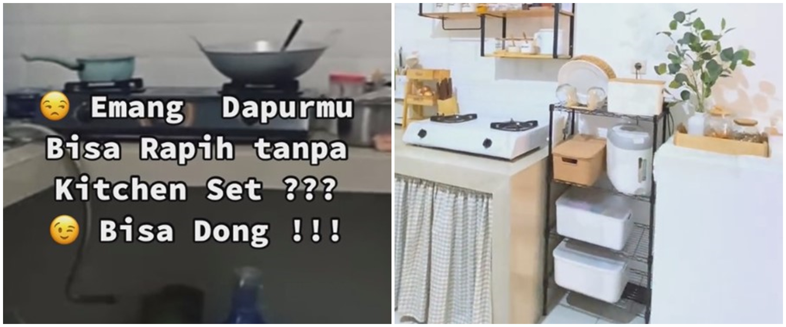 11 Potret dapur mungil tanpa kitchen set ini estetik parah, bikin pecinta minimalis mupeng