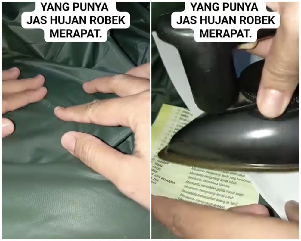 Cara mudah menambal jas hujan sobek ini bikin air tak rembes lagi, ampuh tanpa dijahit atau dilakban